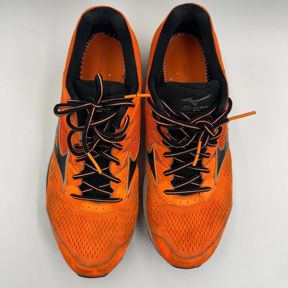 Mizuno Wave Rider 20 Clownfish Men's 11 Orange Black Running Shoes J1GC170313